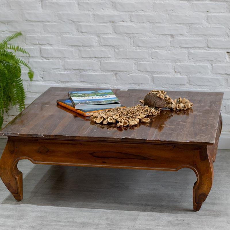 mesa centro mesinha madeira rústica entalhada manualmente handmade artesanato bali balinês indonésia