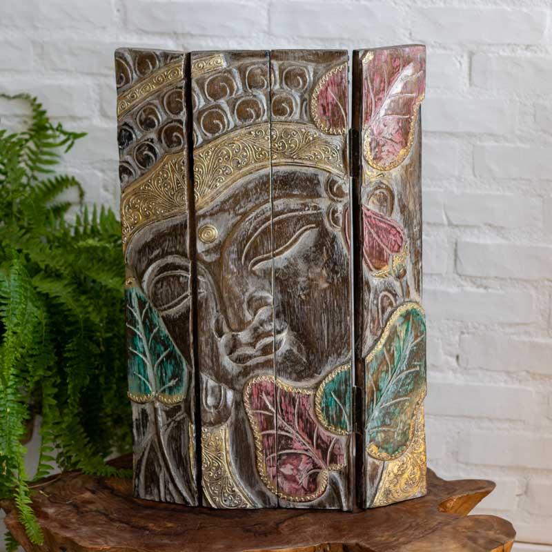painel madeira decorativo buda artesananto bali zen indonesia biombo meditacao loja artesintonia 04