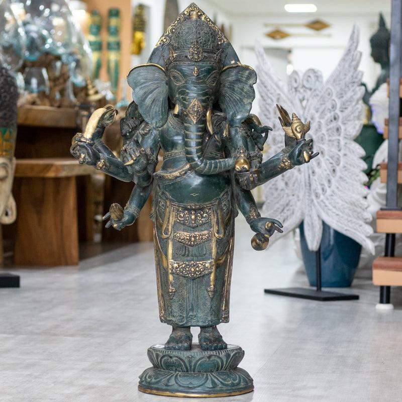 Escultura Ganesh em Bronze - Arte &amp; Sintonia 2023, arte balinesa, arte decorativa, artes unicas, Bali - PAN, bali23, Bronze, decor, Decor Home, Deuses Hindus, Divindades Hindu, escultura, esculturas, facenews, Ganesh, Ganesha, Indonésia / Bali, outras esculturas