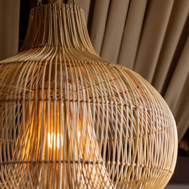 luminaria de fibras naturais tramadas trancadas rattan rotim objetos artesanais luminarias teto lamps balinese fiber artesintonia