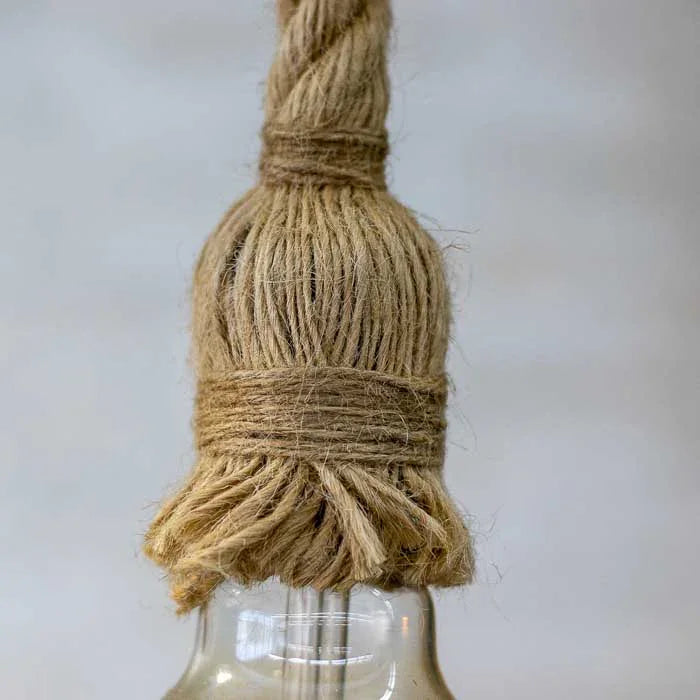 Luminária artesanal pendente com visual natural e elegante