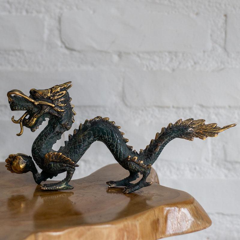 escultura dragao bronze bali indonesia simbolo protecao mitologia decoracao casa loja artesintonia 01