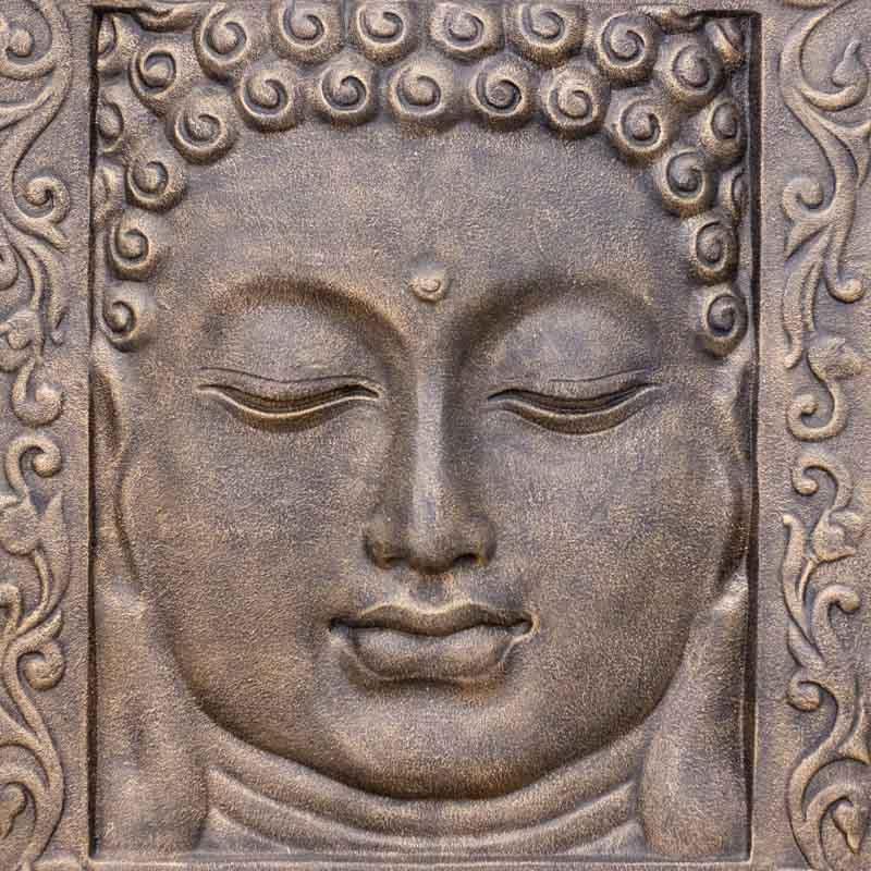 painel tela face buda fibrocimento jardim decoracao bali arte indonesia zen meditacao budismo design interiores feng shui artesanato comprar loja artesintonia