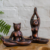 gato meditando escultura fibrocimento bali altar calma tranquilidadea felinos gateira yoga postura loja artesintonia 02