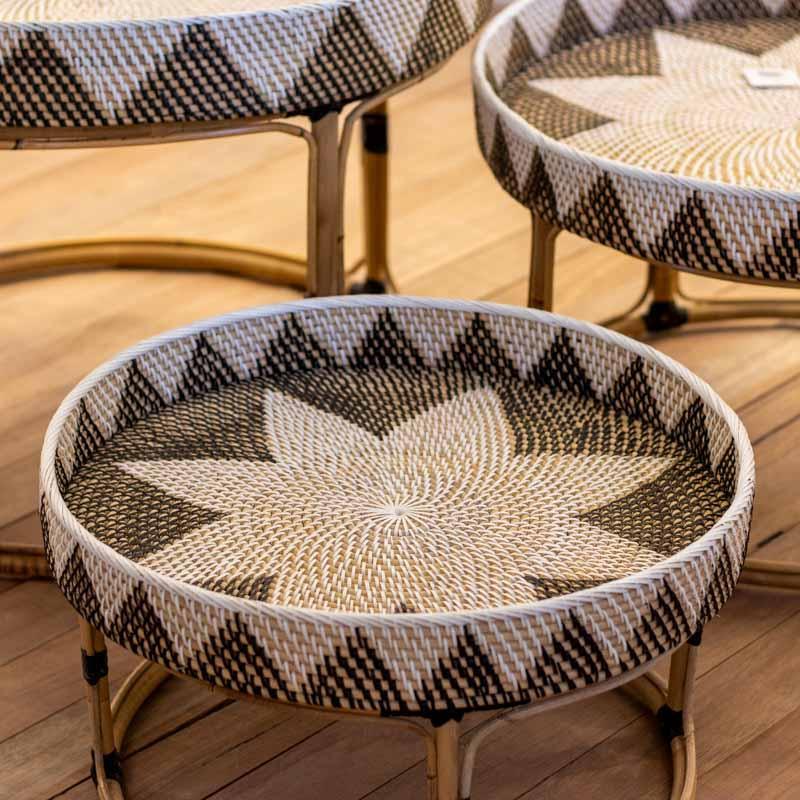 Mesa Redonda de Fibra Natural | Bali - Arte & Sintonia 2023, Bali - TK, bali23, Bali24, bambu, boho, fibra, fibra natural, Fibra Natural - Bambu, Fibra Natural - Rattan, Indonésia / Bali, mesa, mesas, moveis, moveis bali, móveis em rattan, rattan