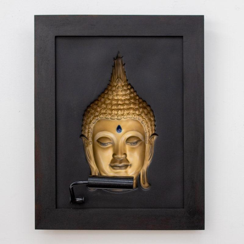buda thai tailandês 3d movimento quadro artisico artesanato frame artistic golden dourado balinesa indonésia loja artesintonia compre