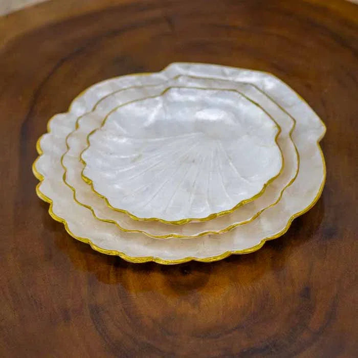 Porta-joias sofisticado em madrepérola importado de Bali para decoração de dormitório.