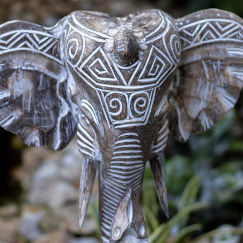 escultura elefante etnico cabeca madeira bali indonesia entalhado artesanal loja artesintonia decoracao 03