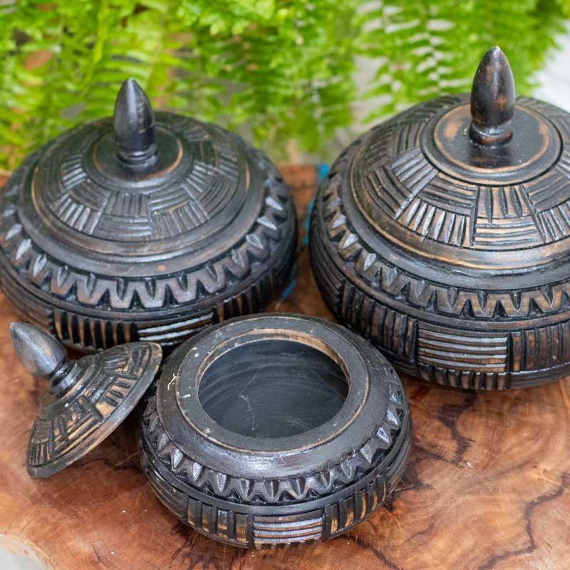 pote madeira entalhado bali indonesia black decoracao casa artesanato loja artesintonia 02