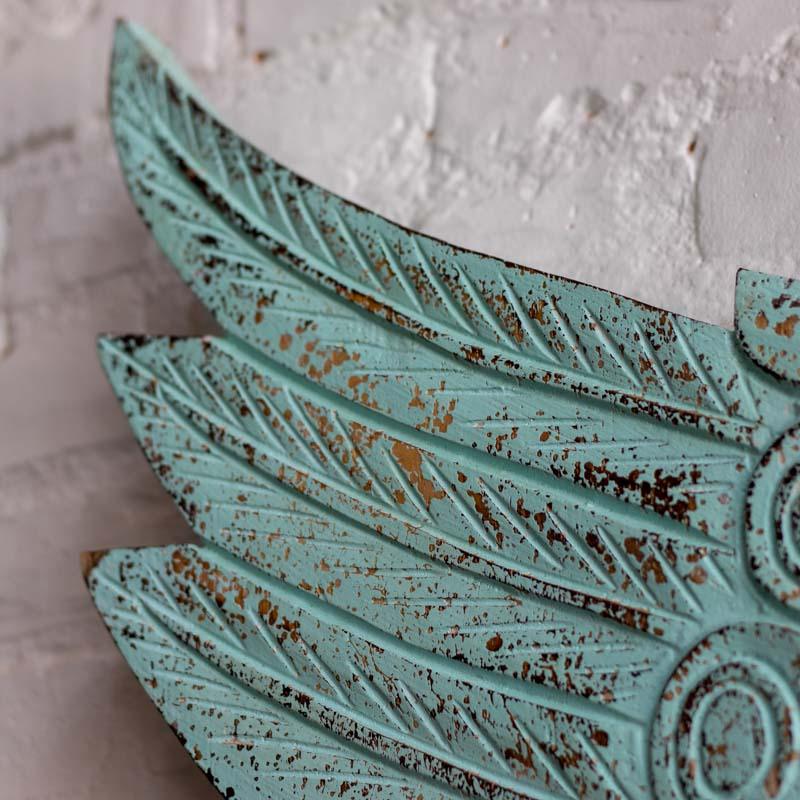 asas madeira entalhada pintura artesanato borneo tradicao coracao voar liberdade decoracao loja artesintonia 03