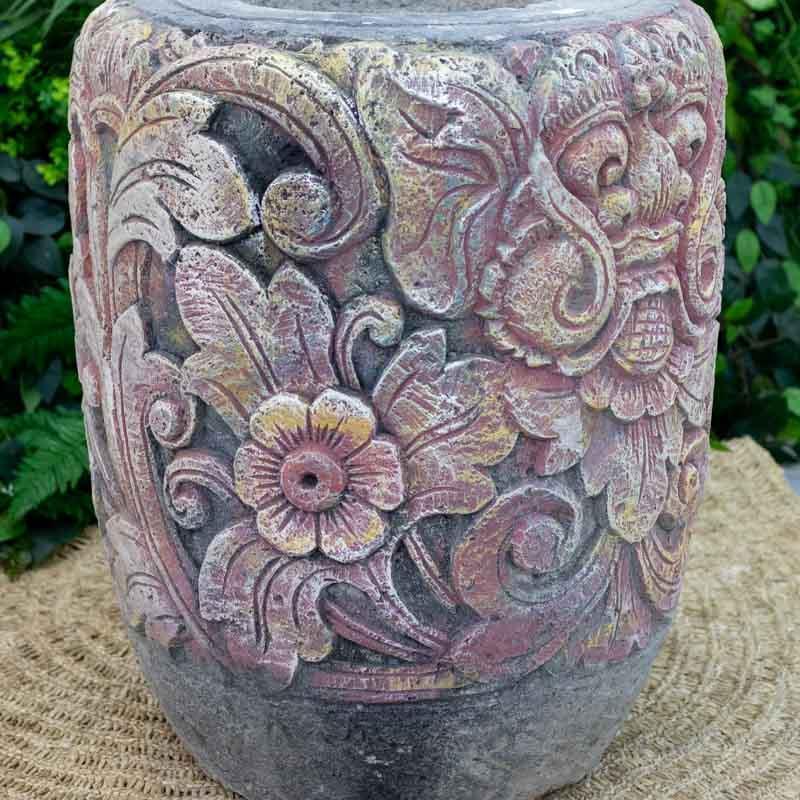 vaso decorativo pedra vulcanica sandstone sand stone arenito garden jardim bali balines zen garden zengarden flor flora floral pedra stone