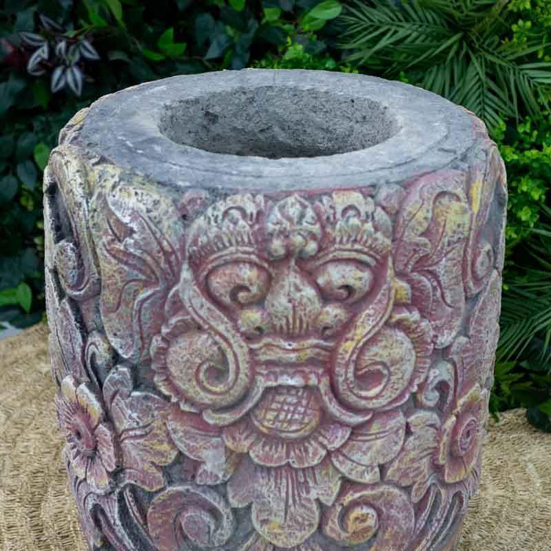 vaso decorativo pedra vulcanica sandstone sand stone arenito garden jardim bali balines zen garden zengarden flor flora floral pedra stone