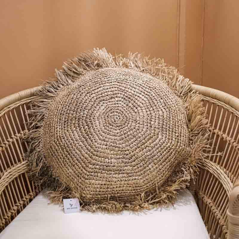 almofada boho fibras naturais objetos decorativos indonesia boho bali casa decoracao interiores living loja artesintonia design natural