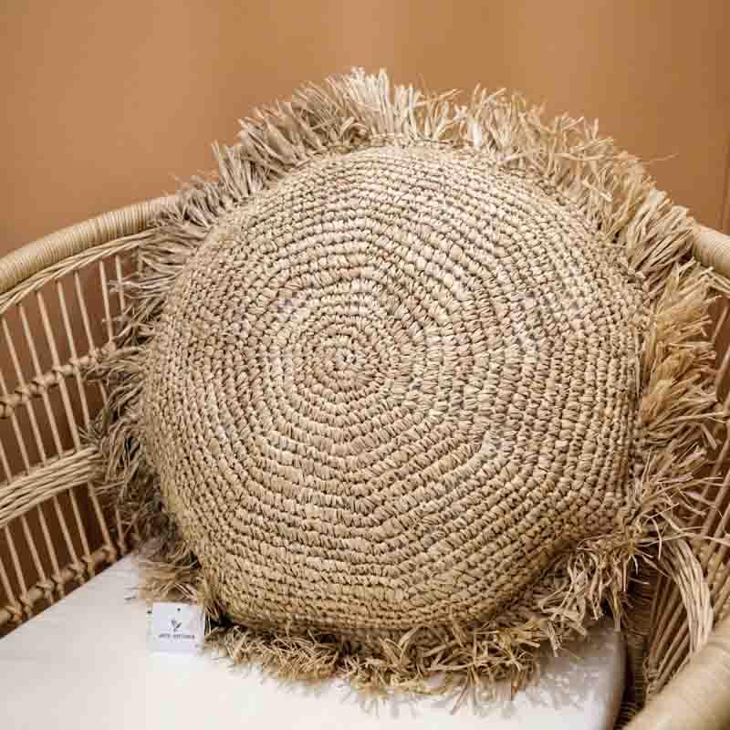 almofada boho fibras naturais objetos decorativos indonesia boho bali casa decoracao interiores living loja artesintonia design natural 2