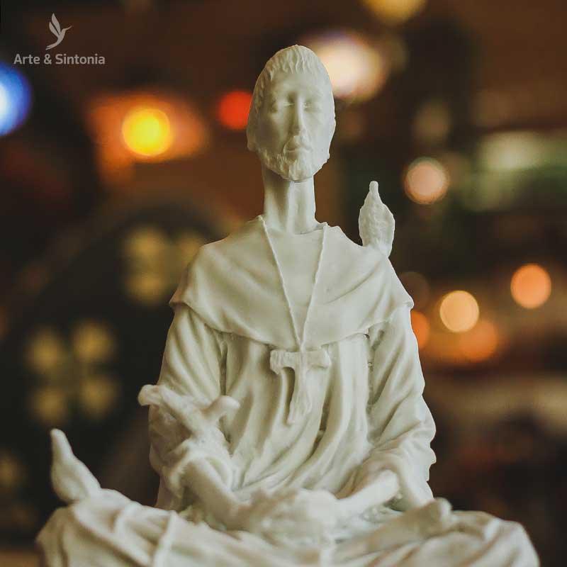 arte brasileira decorativa sao francisco de assis marmorite decoracao decor santo igreja catolica dividades