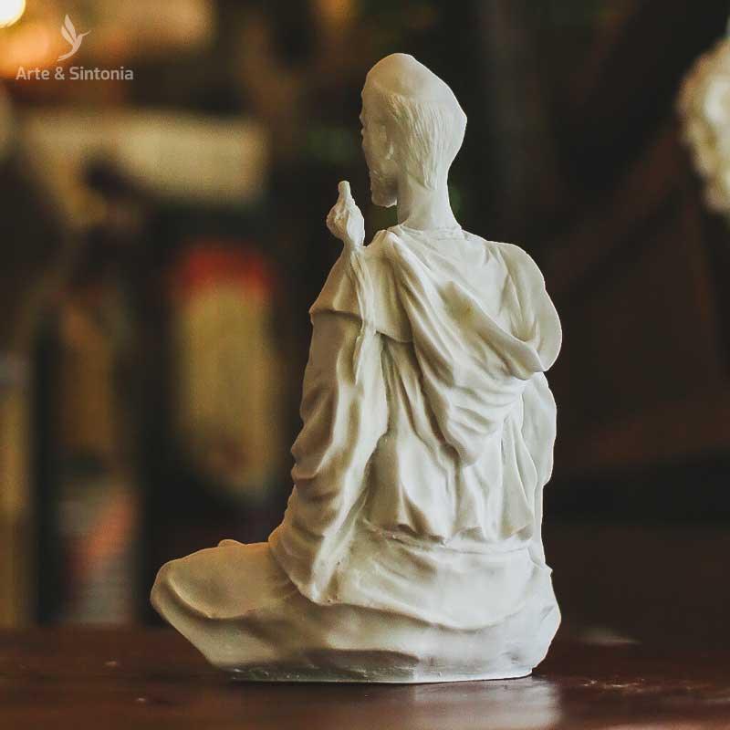 arte brasileira decorativa sao francisco de assis marmorite decoracao decor santo igreja catolica dividades