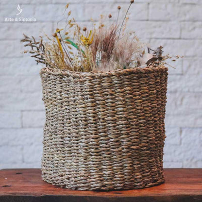 cestaria para vasos plantas plantinhas decoracao fibras naturais fibra natural artesintonia fiber artesintonia 6