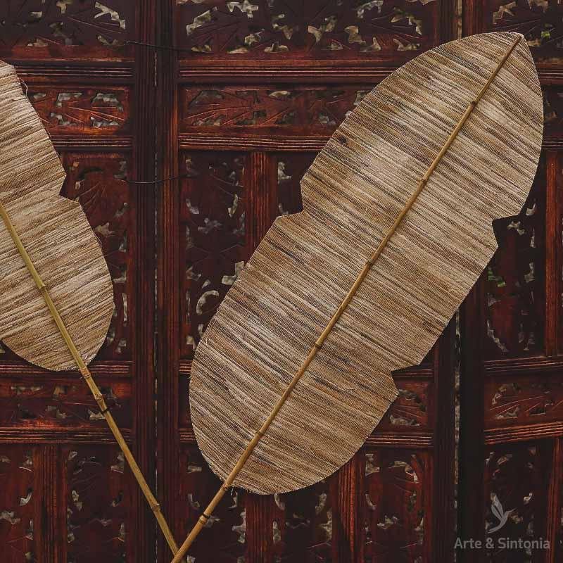 folha folhas decorativa decoracoes bambu bamboo leave tons ornamental home decor artesintonia 4