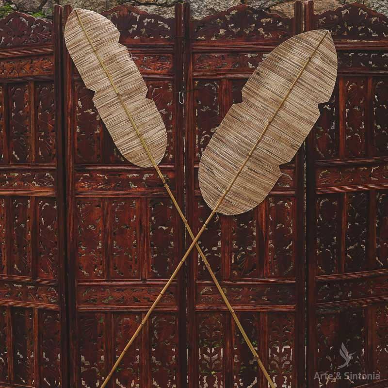 folha folhas decorativa decoracoes bambu bamboo leave tons ornamental home decor artesintonia 3