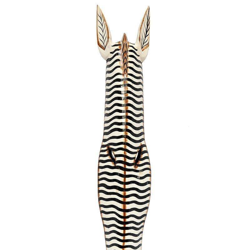 mascara zebra listrada preto branco bali artesintonia decor madeira entalhada 3