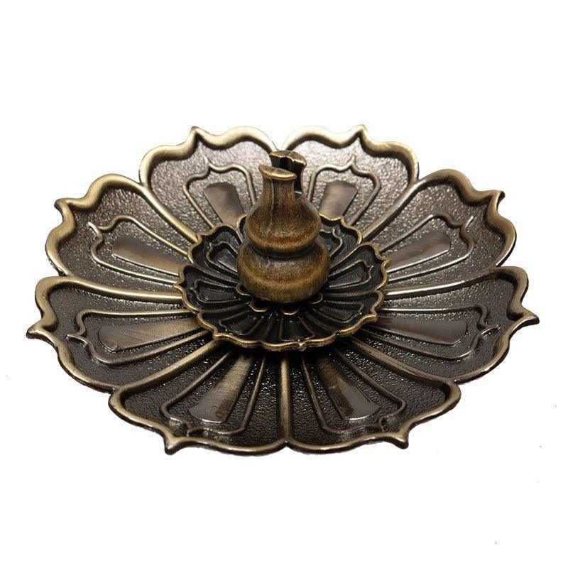 Incensário Flor de Lótus Bronze 3