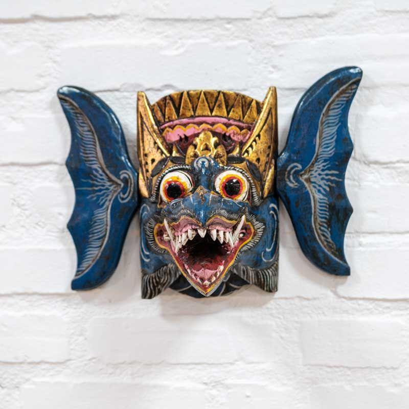 Escultura de parede Rangda | Bali - Arte & Sintonia 2022, Bali - BE, bali23, Indonésia / Bali, Madeira Albezia, mascaras, mascaras decorativas, Outras Divindades