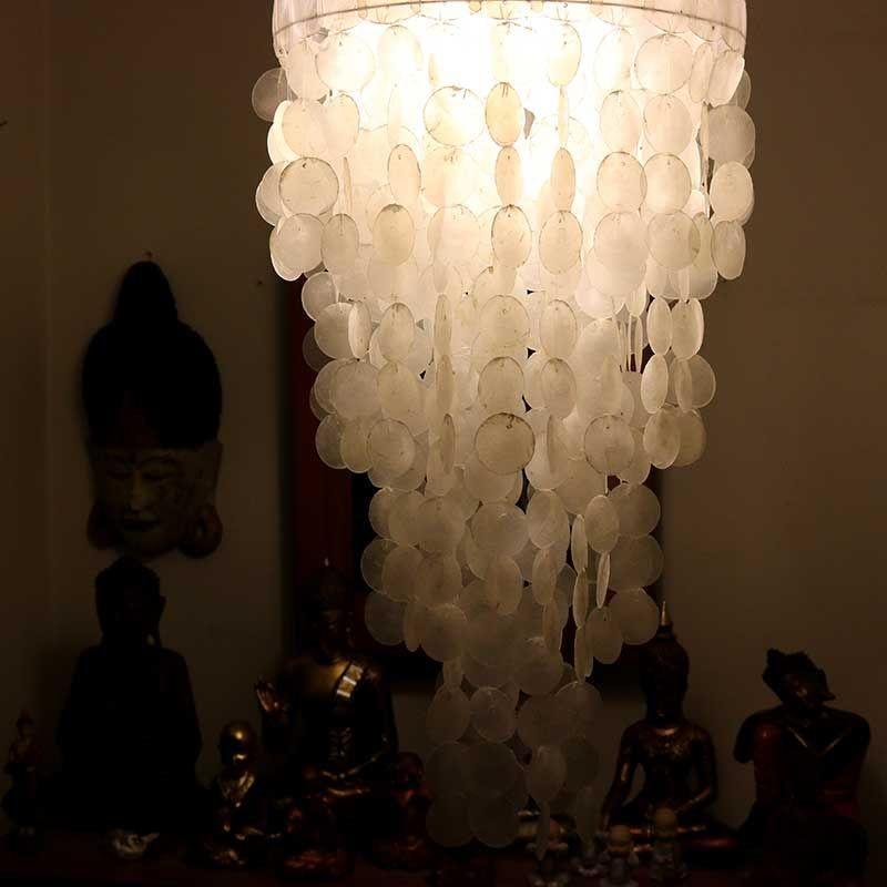 lustre decorativo madreperolas branco decor zen india artesintonia 2