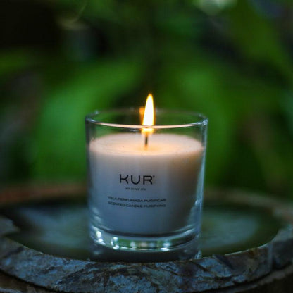 vela perfumada aromática scented candle purificar purify relaxante tranquilizante concentração foco velas
