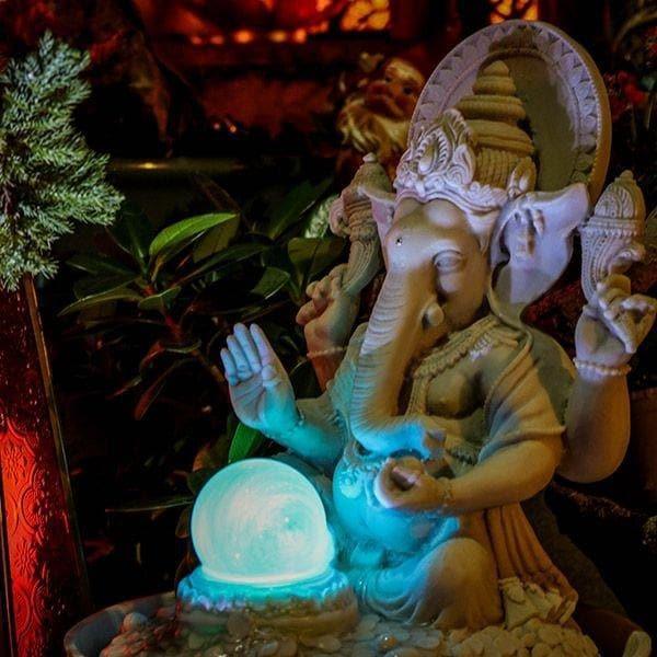 fonte ganesh marmorite decoracao garden zen hindu artesintonia 2