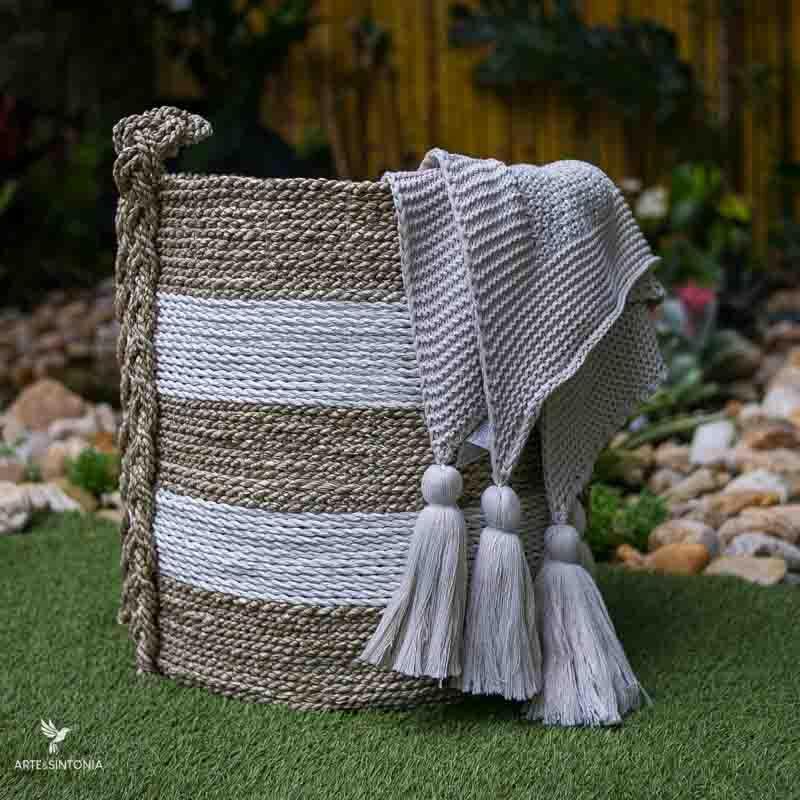 Cestaria Bali de Fibra Natural - Arte & Sintonia bali23, boho, Cestaria, facenews, fibras, lancamentos, Outros Home, PromoFibras