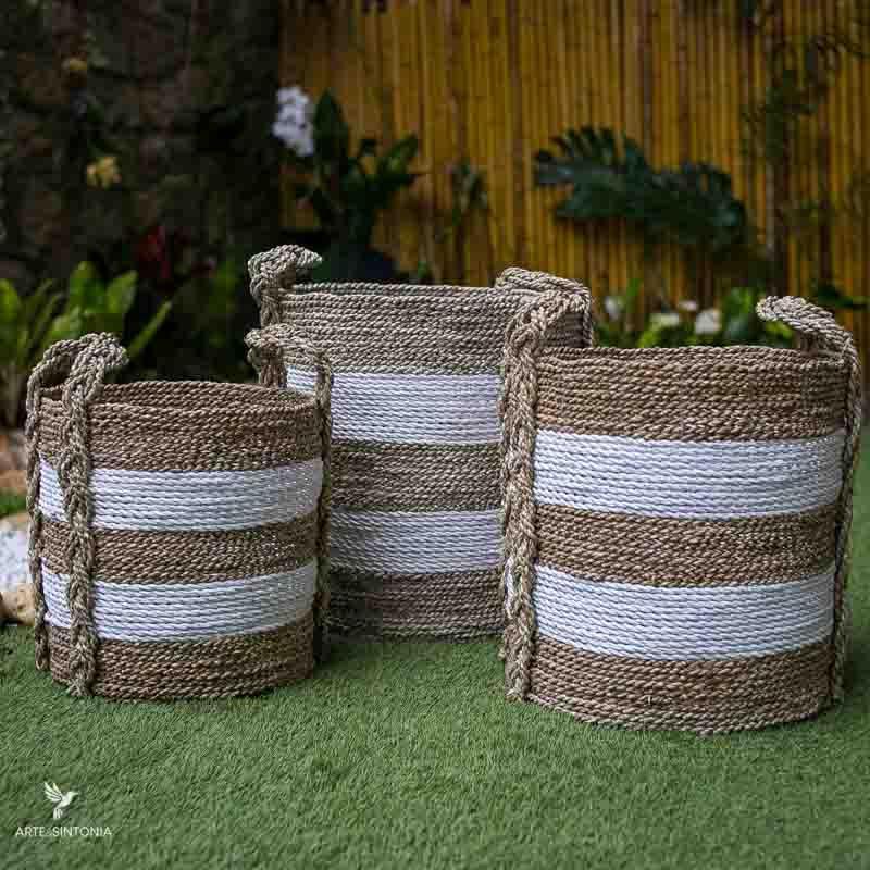 Cestaria Bali de Fibra Natural - Arte & Sintonia bali23, boho, Cestaria, facenews, fibras, lancamentos, Outros Home, PromoFibras