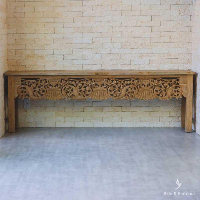 aparador madeira movel mobilia moveis decoracao decoracoes decorativo madeira entalhada entalhes florais balinese artesanato home decoration carved carving wood patina 1