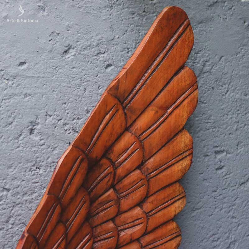 Asas em Madeira Natural | Grande - Arte & Sintonia brasil design, curral, Decor de Paredes, esculturas, madeira, outras esculturas, outros paredes, paineis, placas