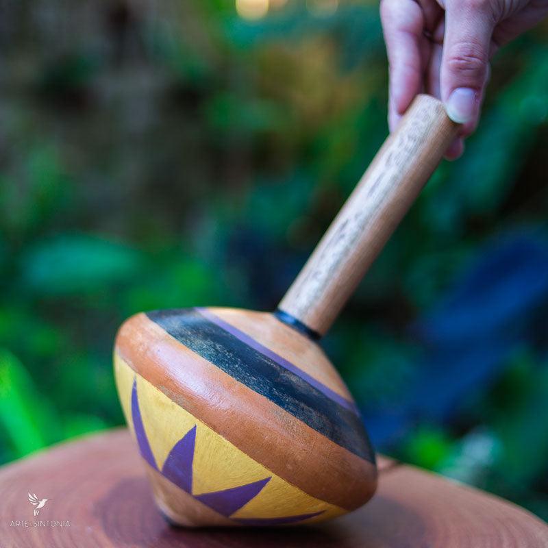 Pião - Em Madeira - Brinquedo Infantil Tradicional