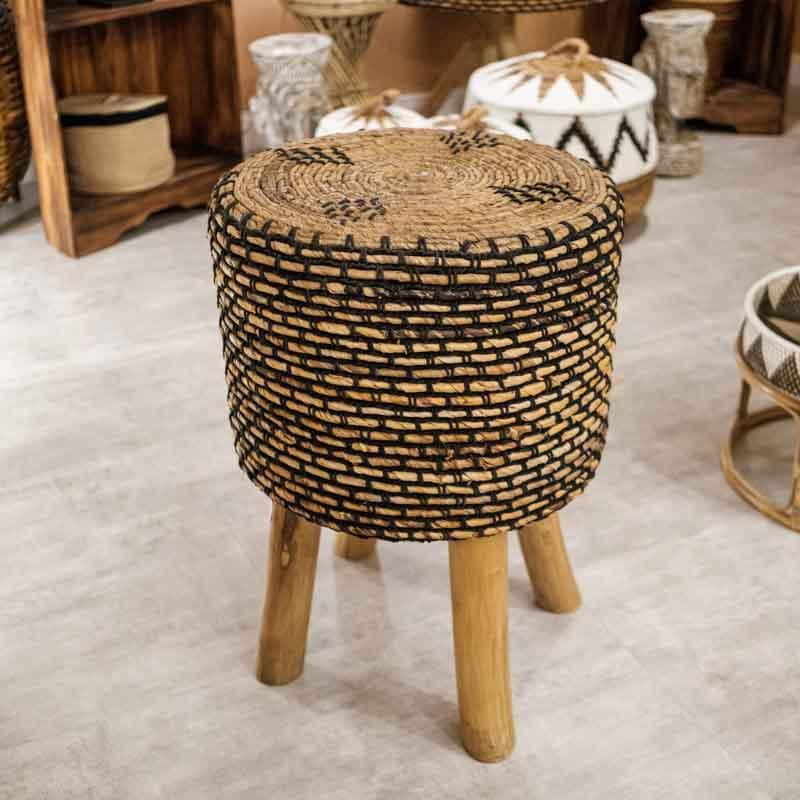 low round puff natural fiber stool banquinho rustico redondo madeira naturalbanco-banqueta-fibra-natural-bali-indonesia-interiores-decoracao-inspiracao-home-importado