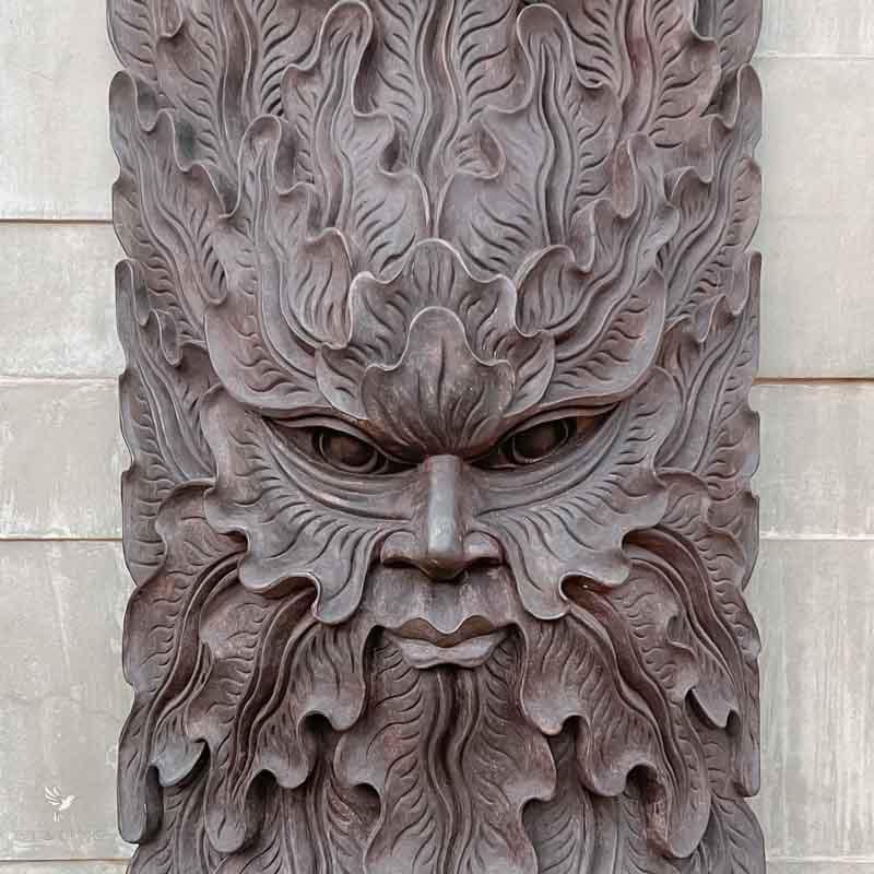 wall hanging balinese wooden mask mascara decorativa madeira natural decoracao parede