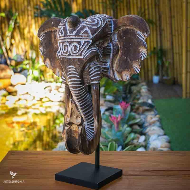escultura-elefante-entalhado-timor-etnicos-objetos-estatua-madeira-carved-wood-artesintonia-2-2