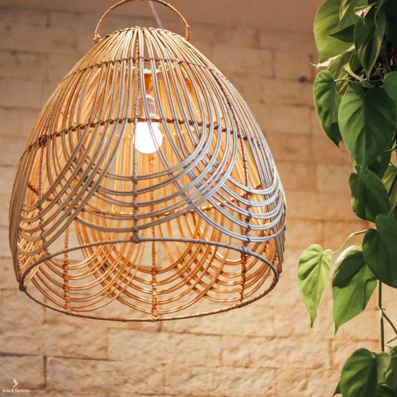 Luminária de Teto em Rattan | Balinesa - Arte & Sintonia bali23, fibra, fibras, lancamentos, luminarias, Luminárias Boho, pendente, pendentes, PromoFibras, rattan
