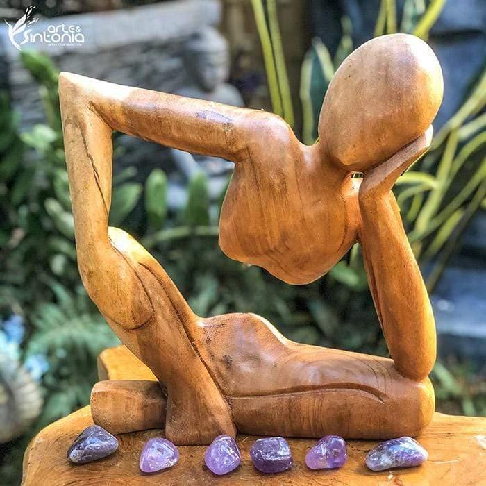 GL101 escultura estatua pensador abstrata bali madeira suar entalhada artesintonia 2