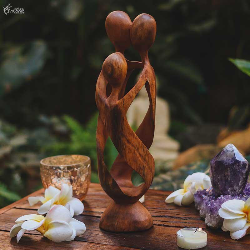 GL68 19 escultura abstrata familia 30cm madeira suar artesanato arte home decor decoracao artesintonia 2