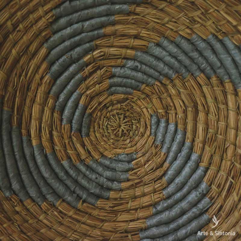 woven natural basket kitchen decor gallery wall art cesto redondo decoracao parede boho chic cestaria artesanal 6
