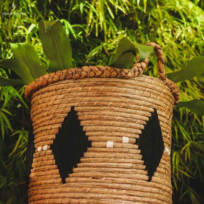 Cestaria de Palha Natural Étnica - Arte & Sintonia Bali, bali 22, bali2021, boho, Cestaria, Decor Home, fibra, fibras, lancamentos, Outros Home, PromoFibras