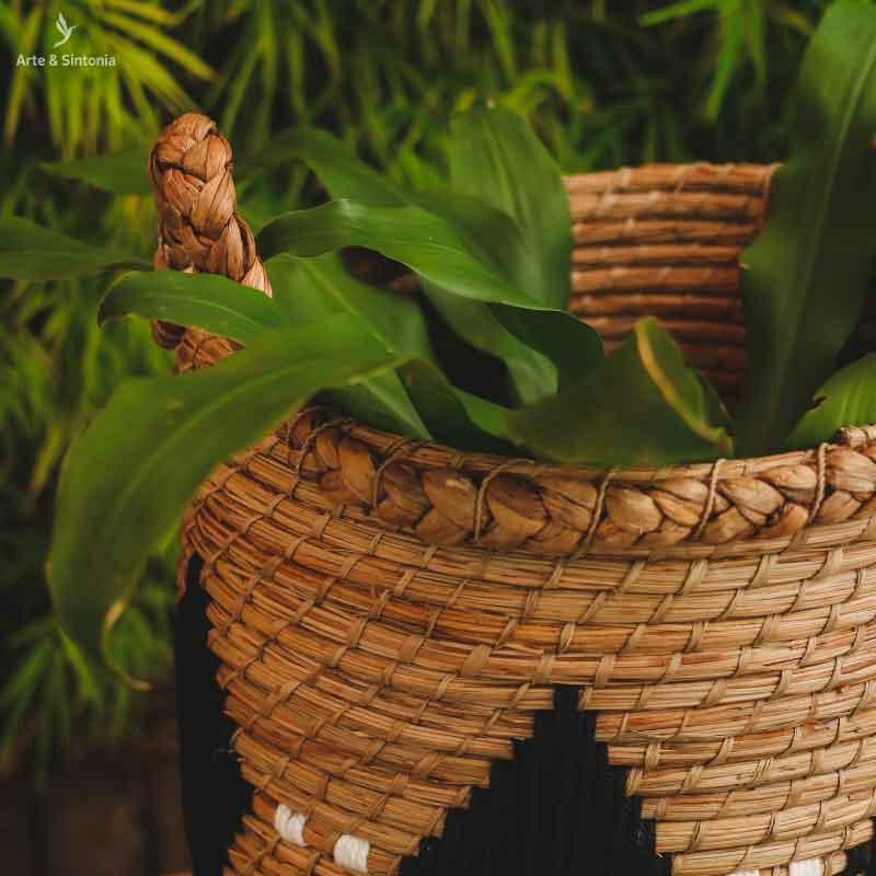 Cestaria de Palha Natural Étnica - Arte & Sintonia Bali, bali 22, bali2021, boho, Cestaria, Decor Home, fibra, fibras, lancamentos, Outros Home, PromoFibras