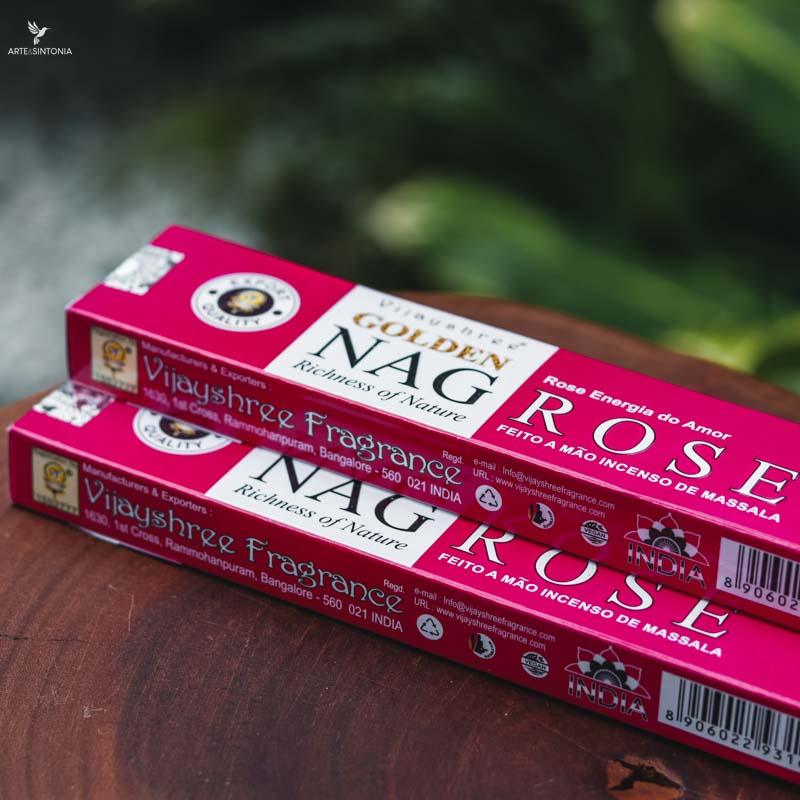 incenso varetas sticks golden nag massala rose artesanal meditation meditacao aromas energia amor love energy aromaterapia incense handmade artesintonia 2