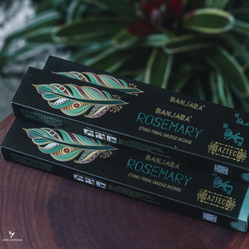 incensos artesanais varetas natural incense sticks handmade banjara aztec rosemary naturais aromáticos artesanal meditation meditacao aromas energia cura limpeza espiritual interior aromaterapia artesintonia 1