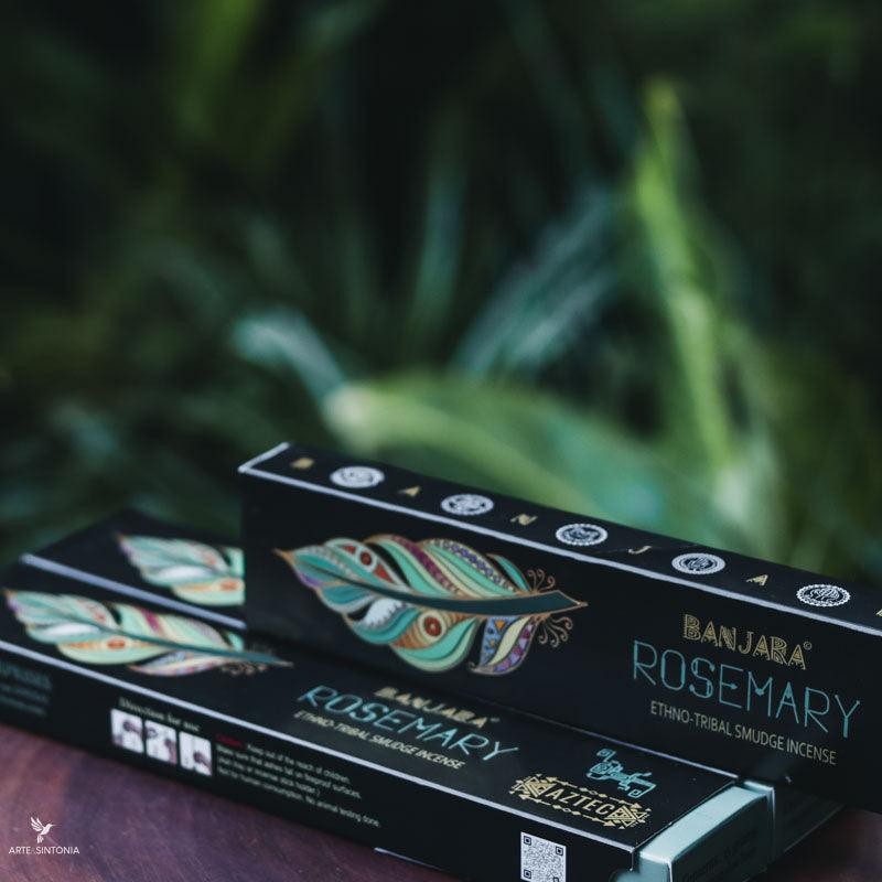 incensos artesanais varetas natural incense sticks handmade banjara aztec rosemary naturais aromáticos artesanal meditation meditacao aromas energia cura limpeza espiritual interior aromaterapia artesintonia 2