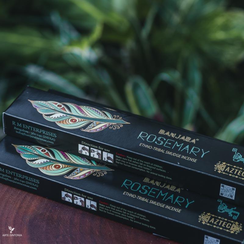 incensos artesanais varetas natural incense sticks handmade banjara aztec rosemary naturais aromáticos artesanal meditation meditacao aromas energia cura limpeza espiritual interior aromaterapia artesintonia 3
