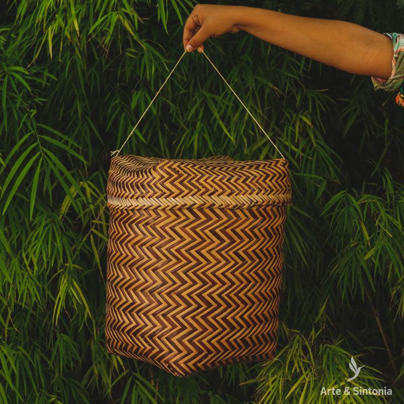 cesto cestaria pankara pakara cesta indigena decoracao etnica urutu artefatos etnicos decorativos artesintonia artesanatos brasileiros 4
