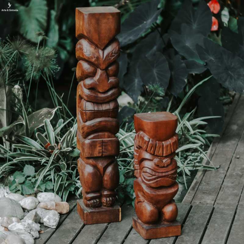 totens tiki hawaii madeira itauba decorativa artesanal eduardo marchiori artesao brasil artesintonia 1