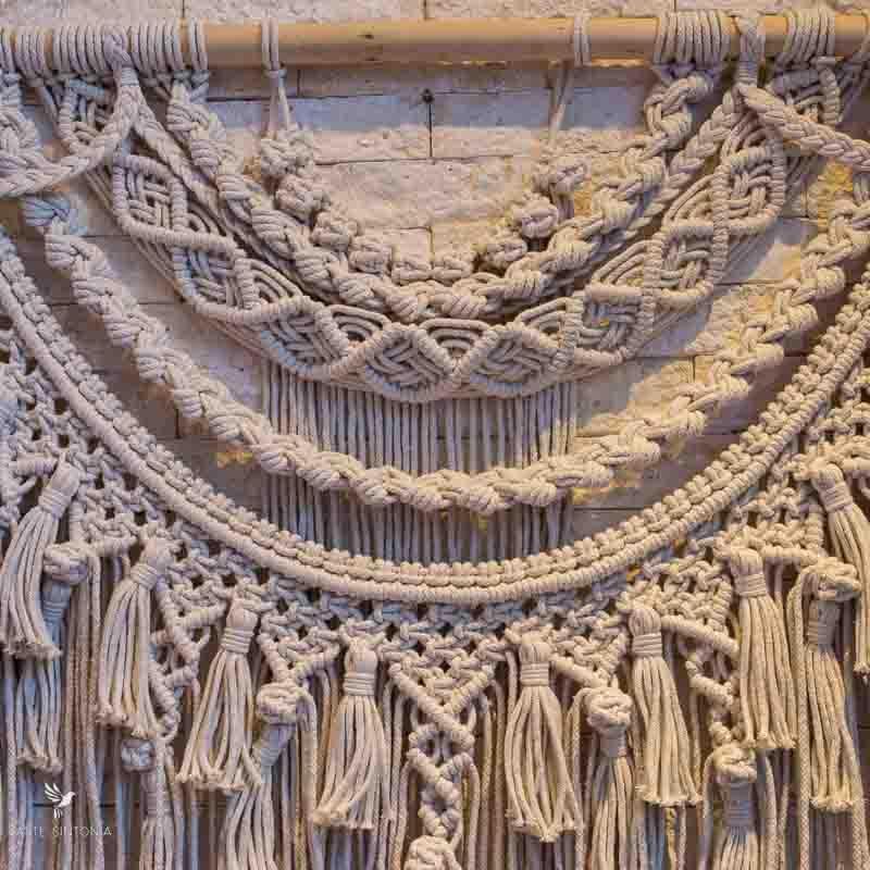 painel macrame decoracao sala paredes objetos decorativos artesanatos brasileiros design interiores branco nude artesintonia 2
